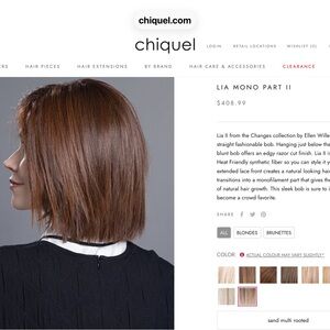 Lia Mono Part II Wig - Sand Multi Rooted